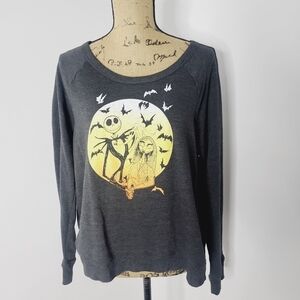 Disney NBC Nightmare Before Christmas Jack & Sally Sweatshirt XL